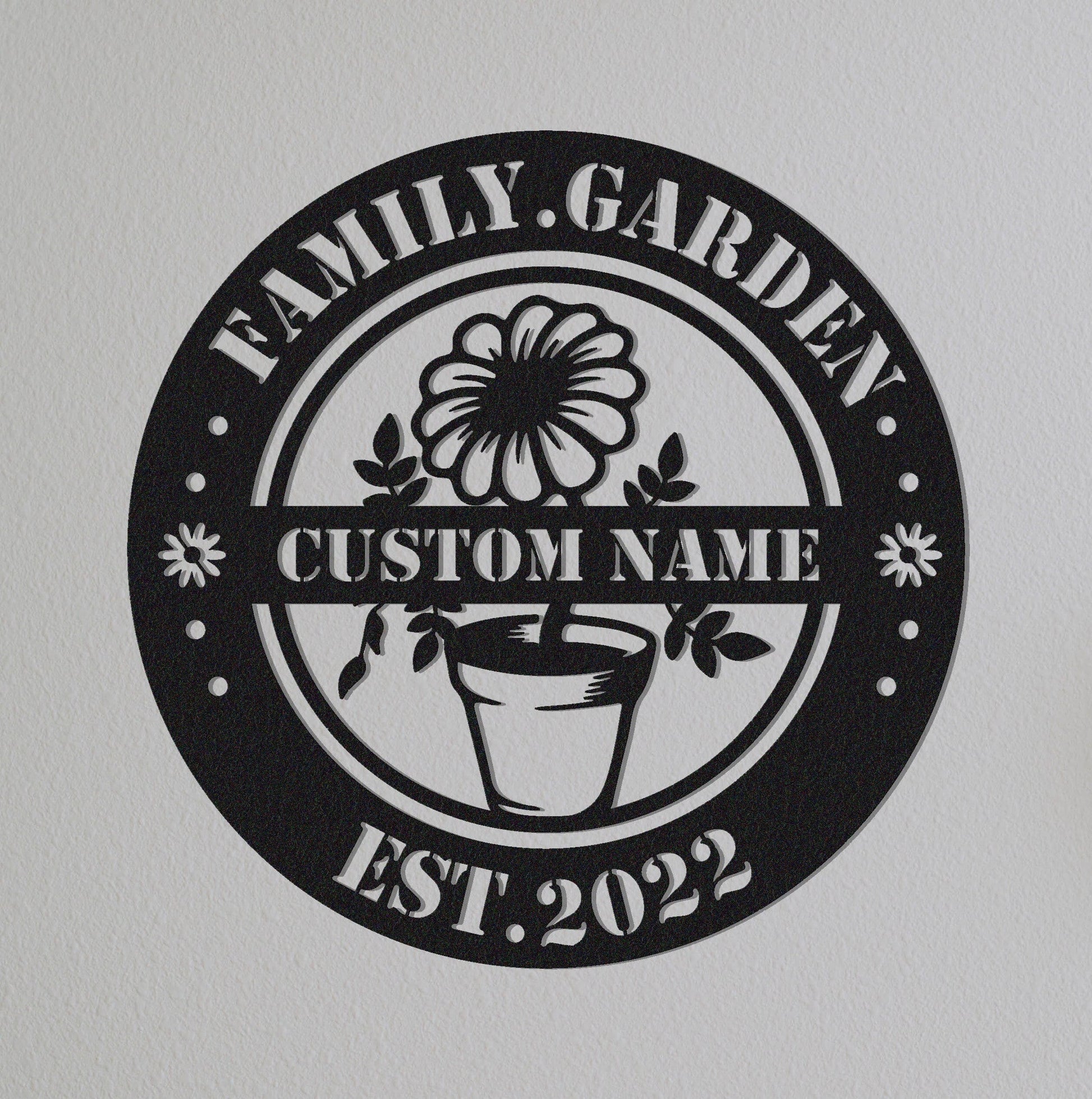 Custom Garden Sign Name,Sunflower Sign,LED Lights,Family Garden Sign,Gate Decor,Personalized Sunflower Sign Name,Gift for Gardener