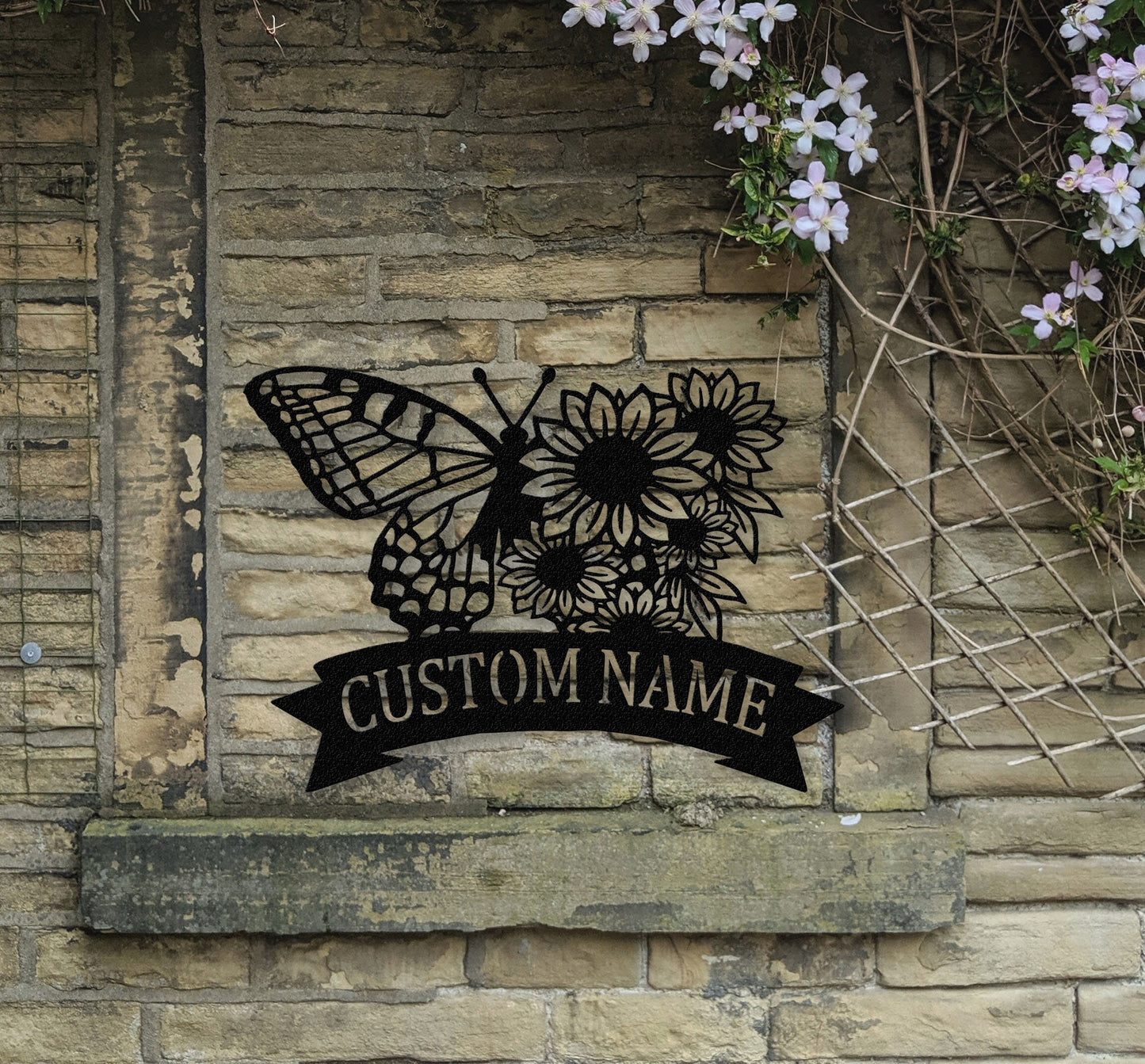 Custom Garden Sign,Garden Wall Art,Garden Metal Sign,Garden Decor,Personalized Gardener Name Sign,Gift for Grandma,Metal Yard Decor