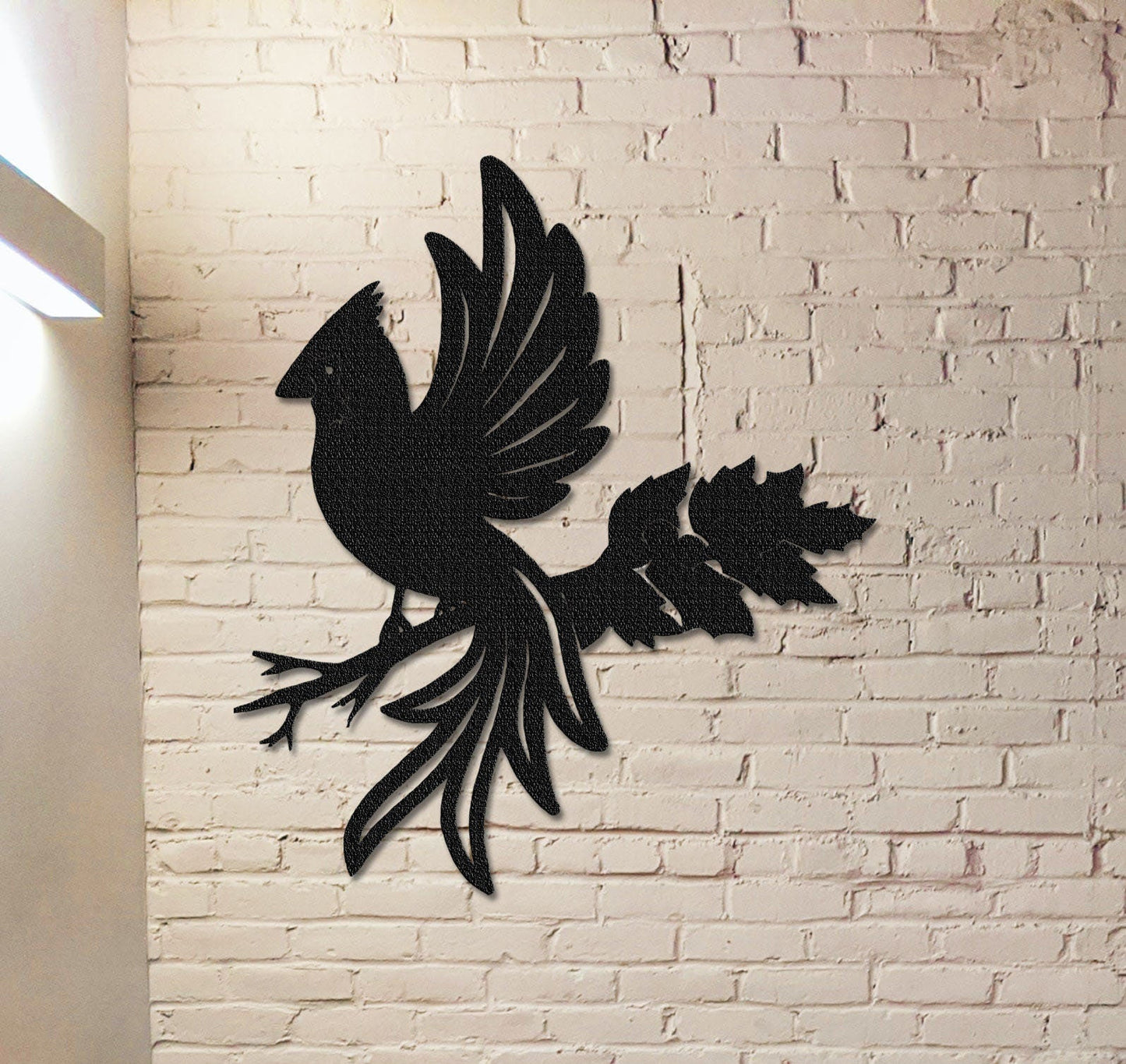 Cardinal on a Branch Metal Sign, Metal Birds Art,Metal Garden Decor,Outdoor Decor,Cardinal on a Branch,Bird Lovers Gift,Front Yard Decor