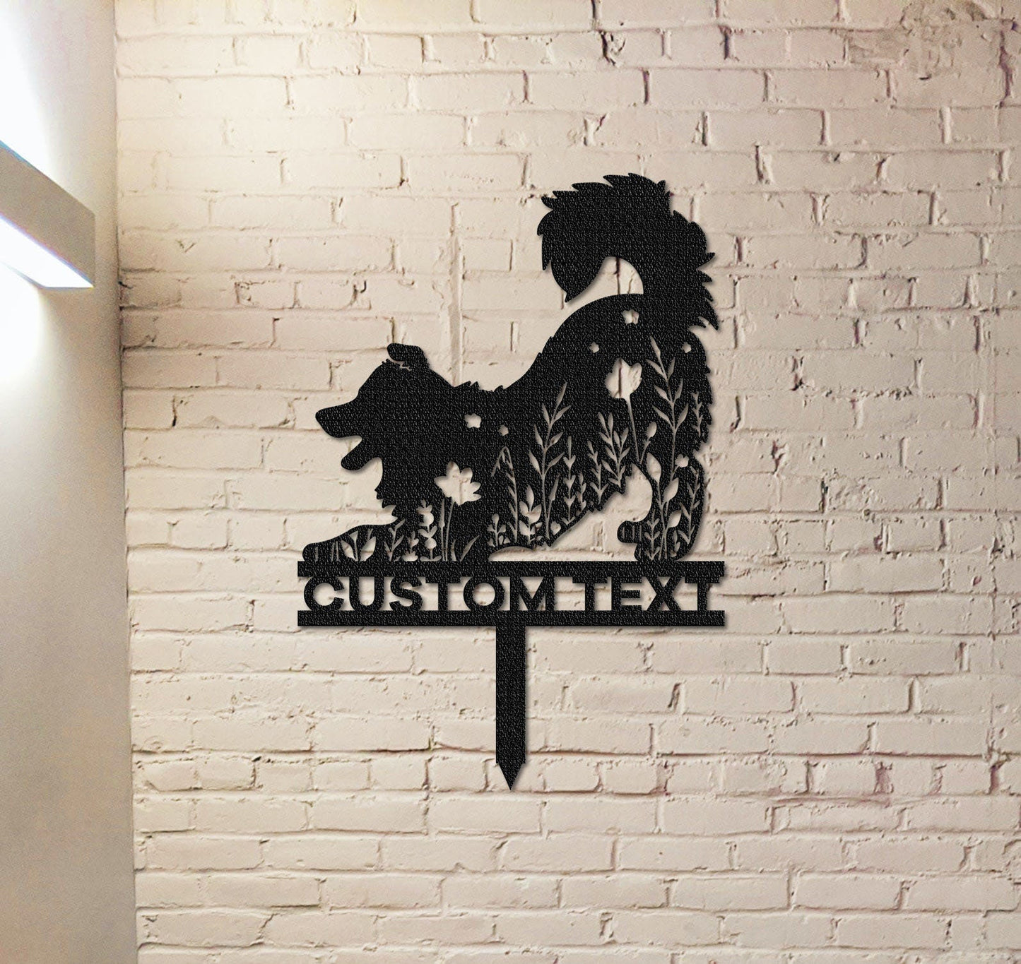 Custom Border Collie Memorial Stake Sign,Pet Grave Markers Sign, Metal Sign With Stake,Pet Loss Gift,Sympathy Sign, Remembrance Stake