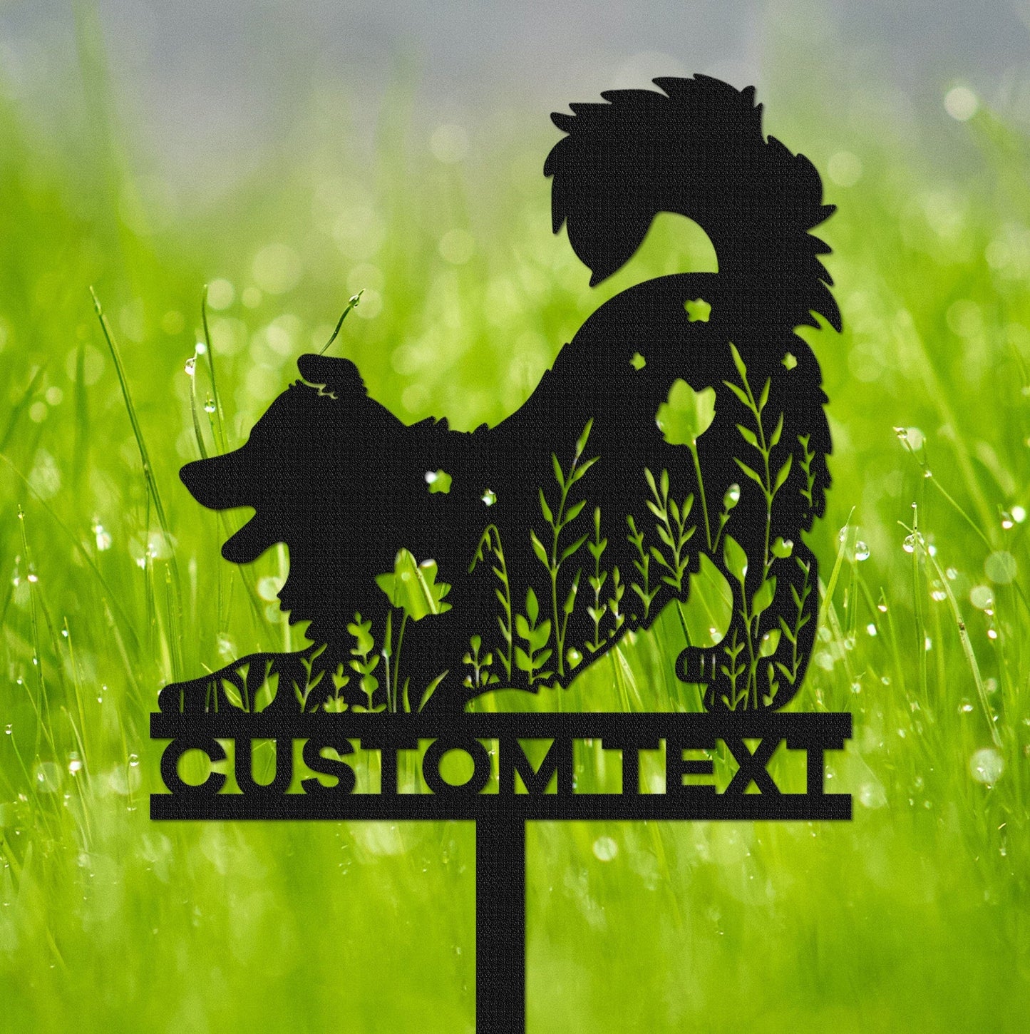 Custom Border Collie Memorial Stake Sign,Pet Grave Markers Sign, Metal Sign With Stake,Pet Loss Gift,Sympathy Sign, Remembrance Stake