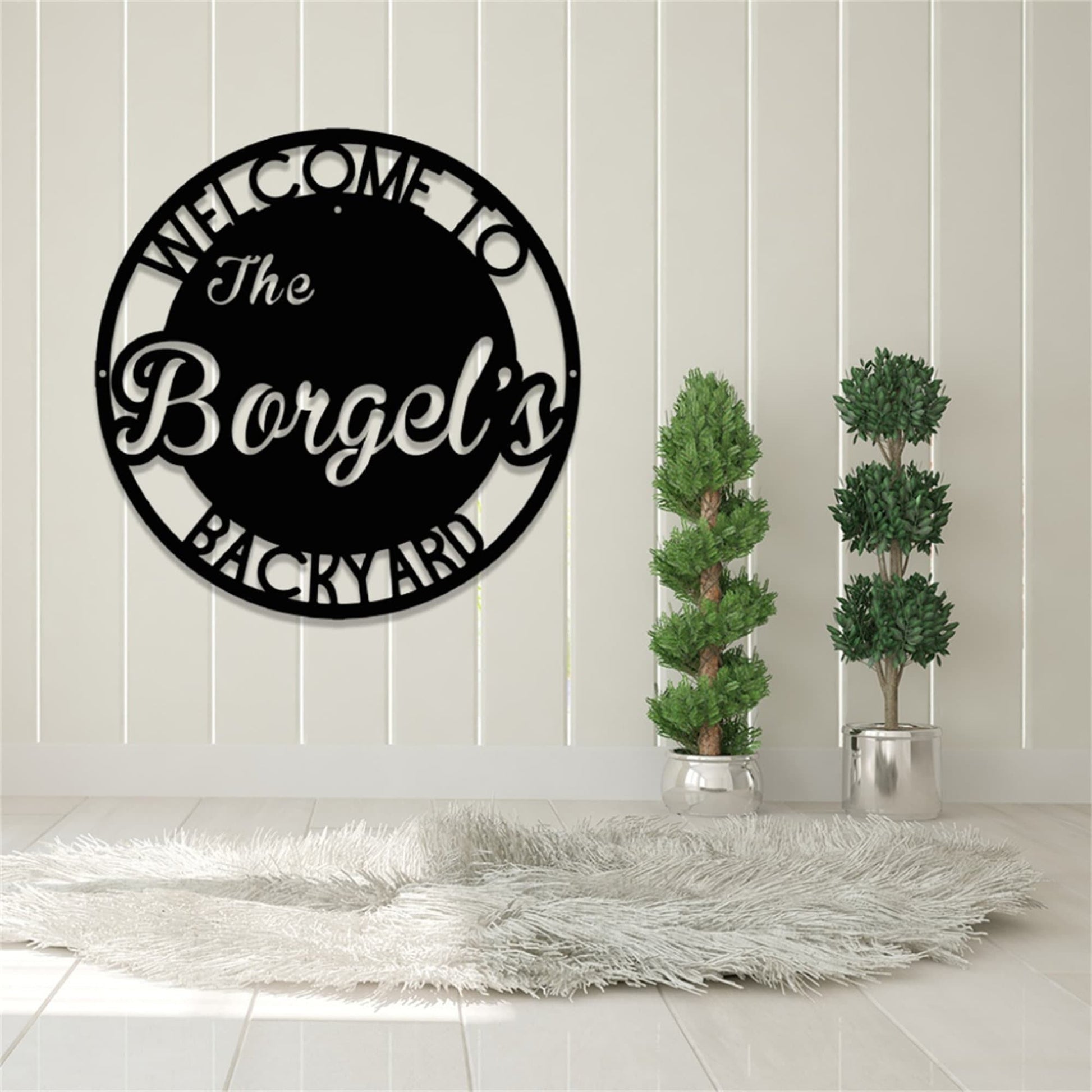 Custom Backyard Metal Sign With Lights,Personalized Patio Sign,Outdoor Decor Sign,Backyard Metal Decor,Family Backyard Bar Grill Metal Sign