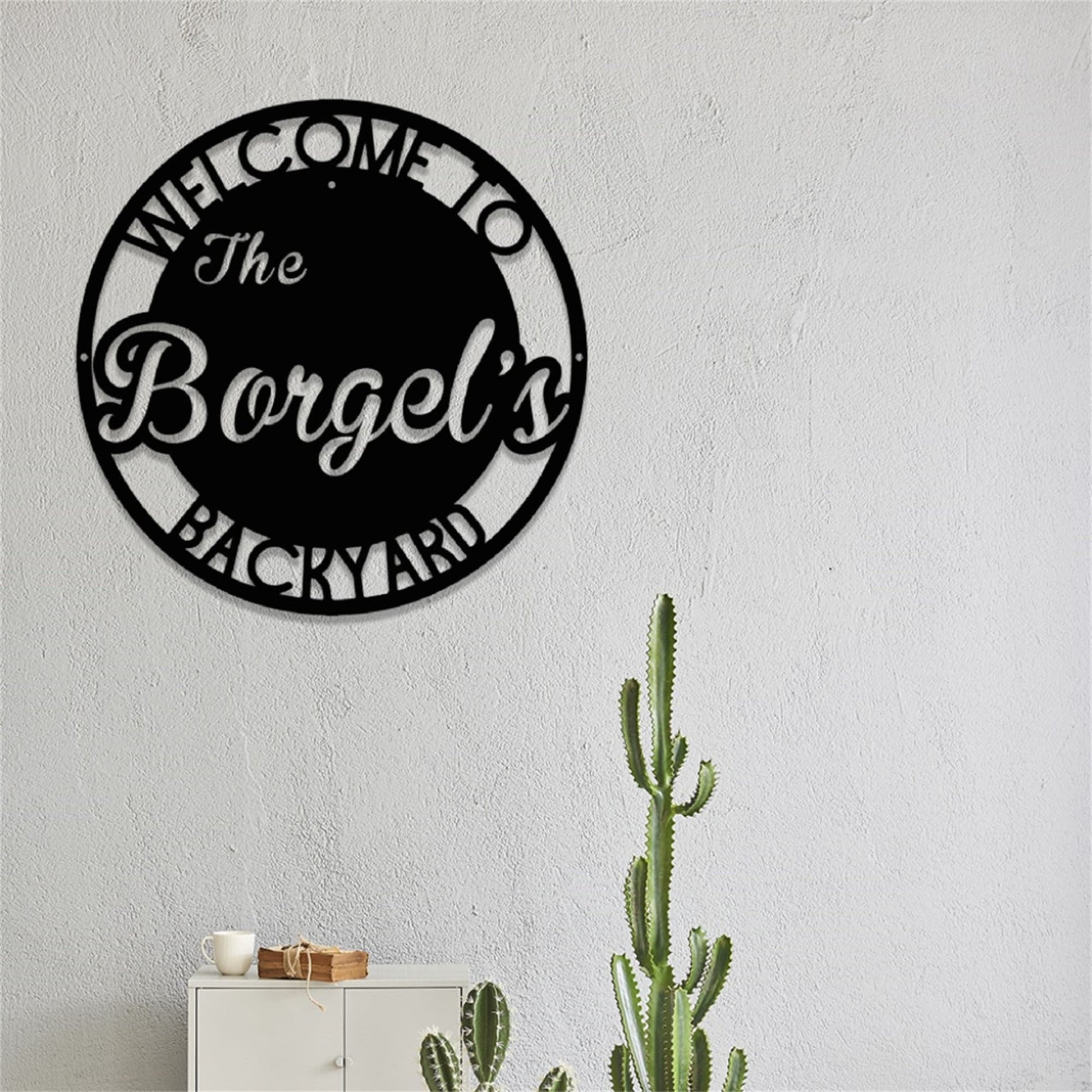 Custom Backyard Metal Sign With Lights,Personalized Patio Sign,Outdoor Decor Sign,Backyard Metal Decor,Family Backyard Bar Grill Metal Sign