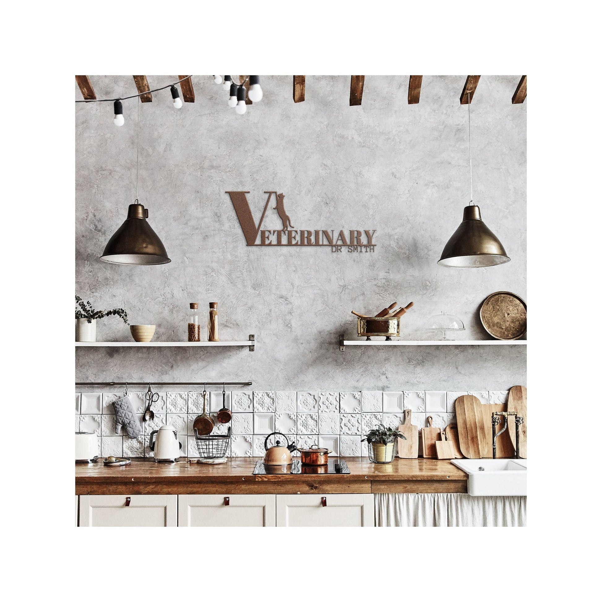 Veterinary Clinic Metal Wall Art, Veterinary Gift, Personalized Vet Gift, Veterinary Art, Gift For Veterinarian, Vet Room Decor