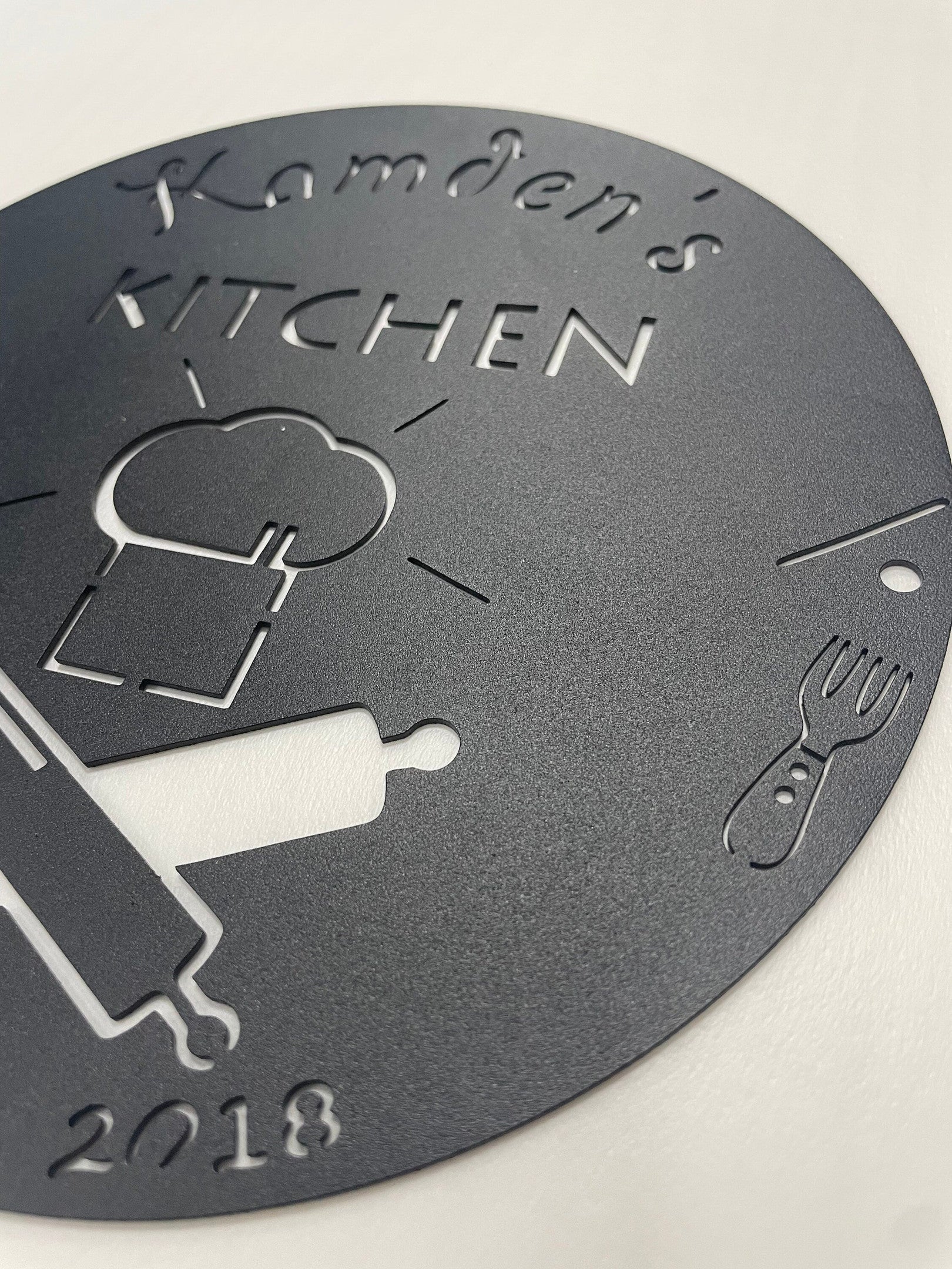 Custom Kitchen Metal Sign ,Chef Sign,Kitchen Wall Art For Indoor Decor,Family Kitchen Sign,Personalized Kitchen Sign Name