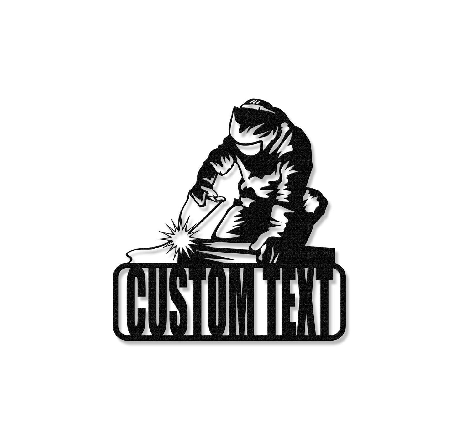 Personalized Construction Welder Sign,Custom Welding Metal Sign,Welder Wall art,Gift for Welder,Steel Welding Sign,Work Shop Decor