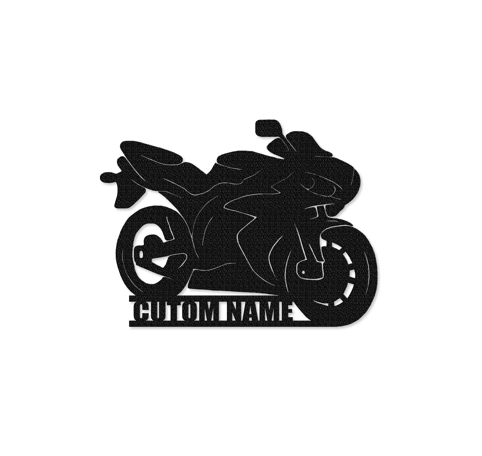 Personalized Motorcycle Metal Sign,Custom Motorcross Metal Art,Metal Garage Sign,Men Cave Sign,Fathers Day Gift,Motor Bike Metal Sign
