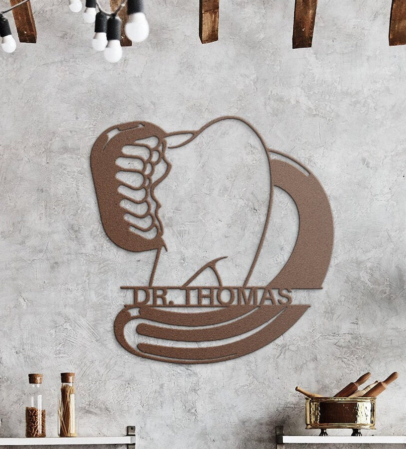 Custom Dentist Metal Sign, Dentist Gift, Dental Office Sign, Personalized Dentist Metal Wall Art, Dentist Graduation Gift, Dentist Decor