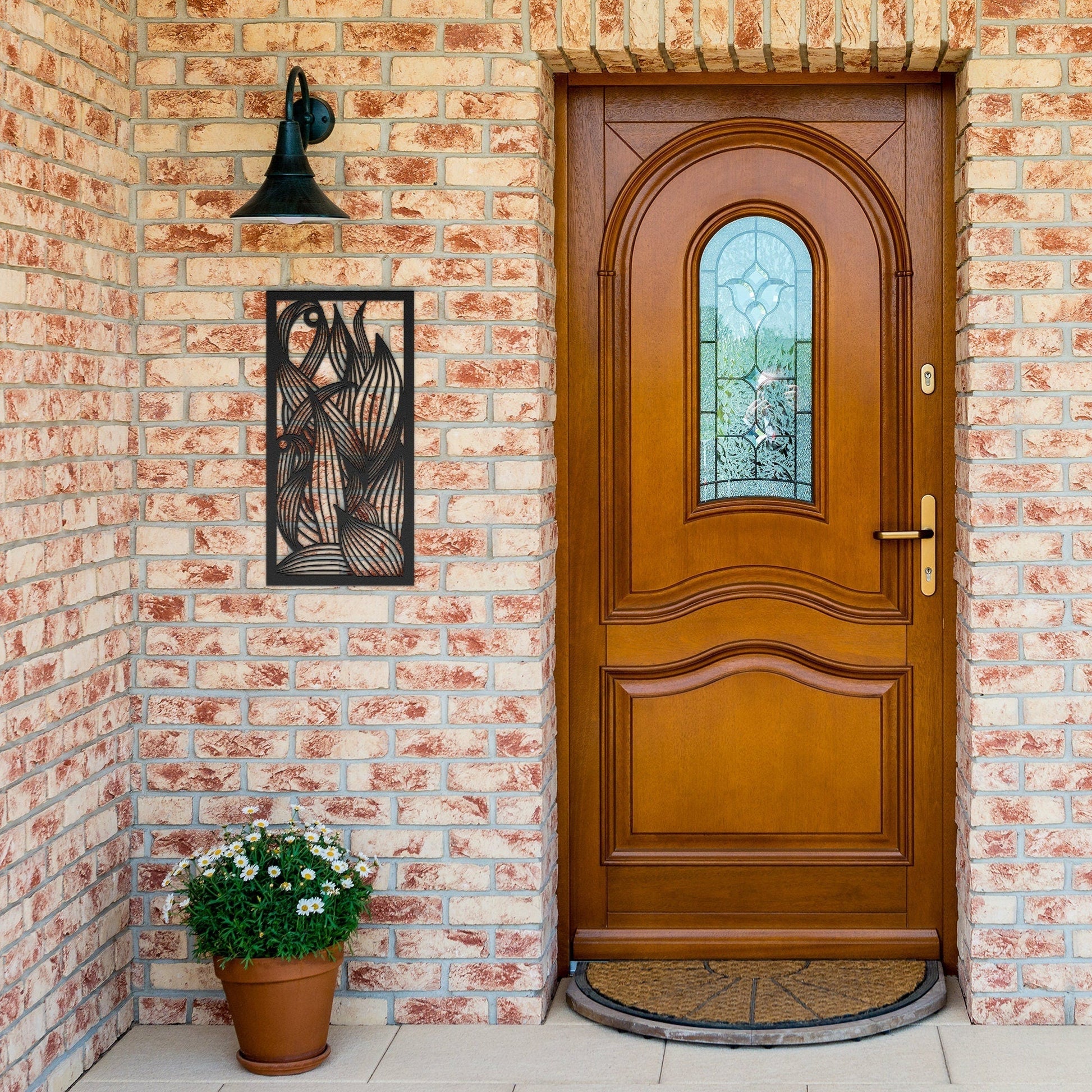 Large Leaves Metal Sign, Metal Leaf Wall Art, Decorative Leaves Wall Hanging, Plant Metal Wall Decor, Nature Metal Sign