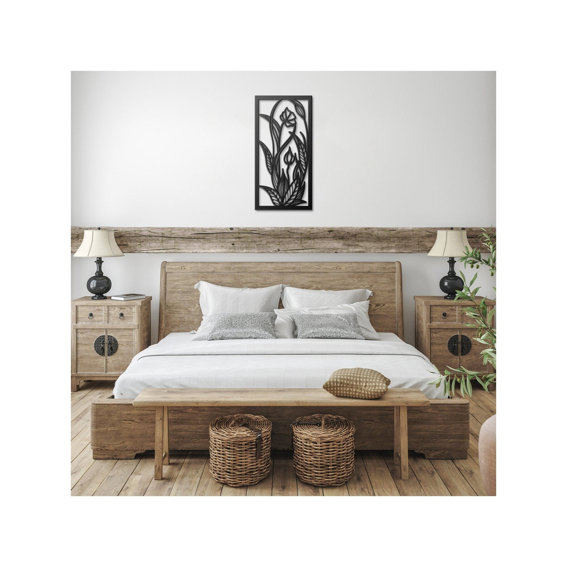 Daisy Flower Metal Sign, Plant Metal Wall Decor, Nature Metal Sign, Metal Flowers Wall Art, Daisy Metal Decor, Decorative Metal Panel