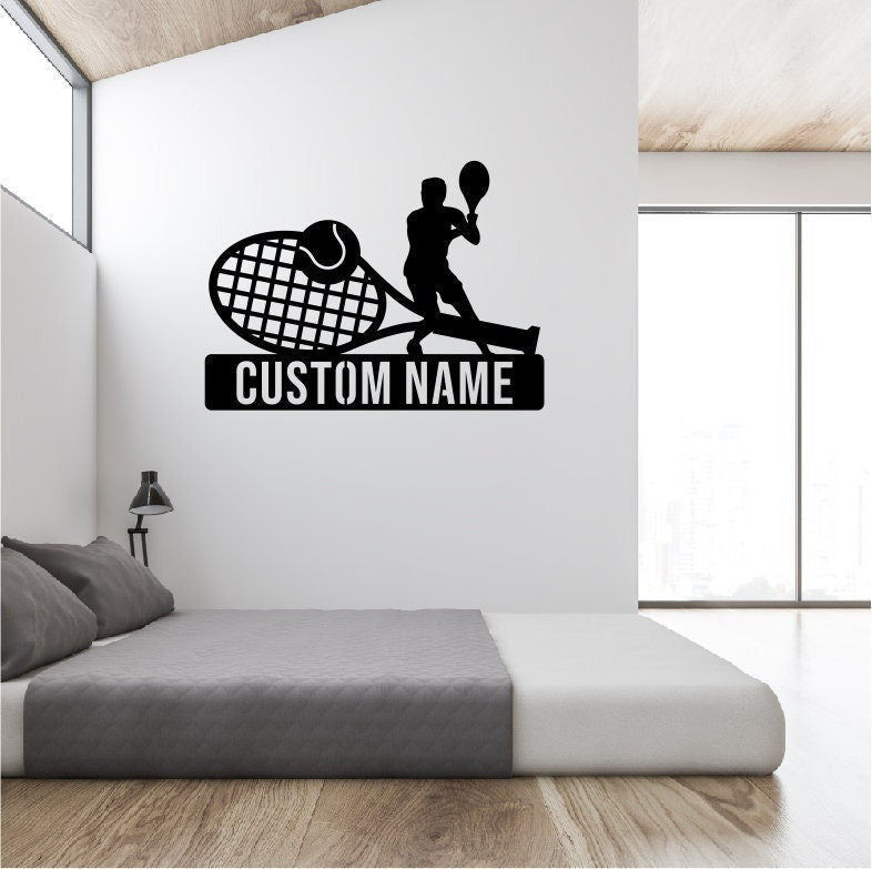 Personalized Tennis Metal Sign | Tennis Metal Sign | Kids Tennis Metal Sign | Custom Tennis Sign | Custom Tennis Plaque Home Decor