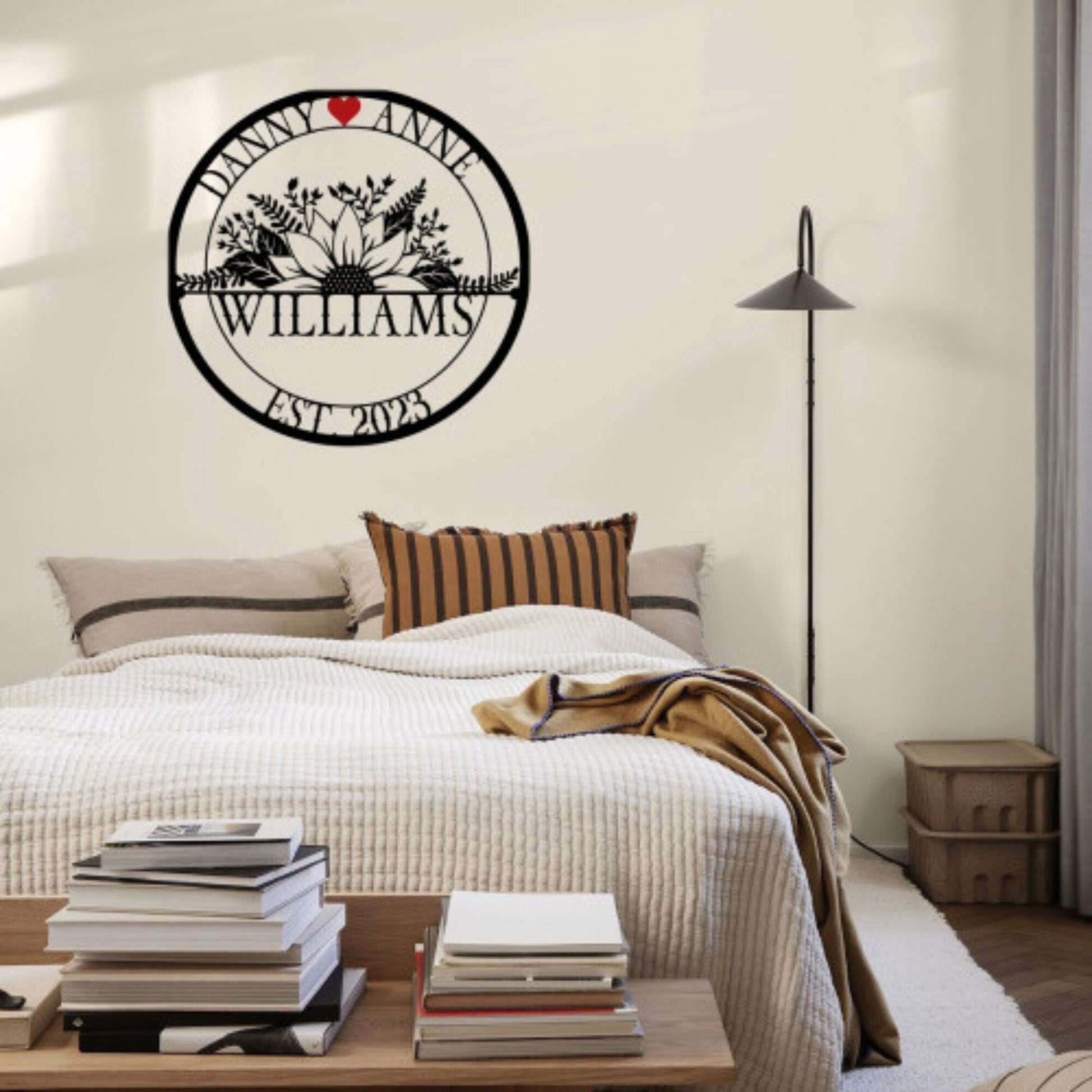 Personalized Wedding Sign, Last Name Established Sign, Family Name Sign, Metal Sign Custom, Anniversary Couple Gift Personalized Sign