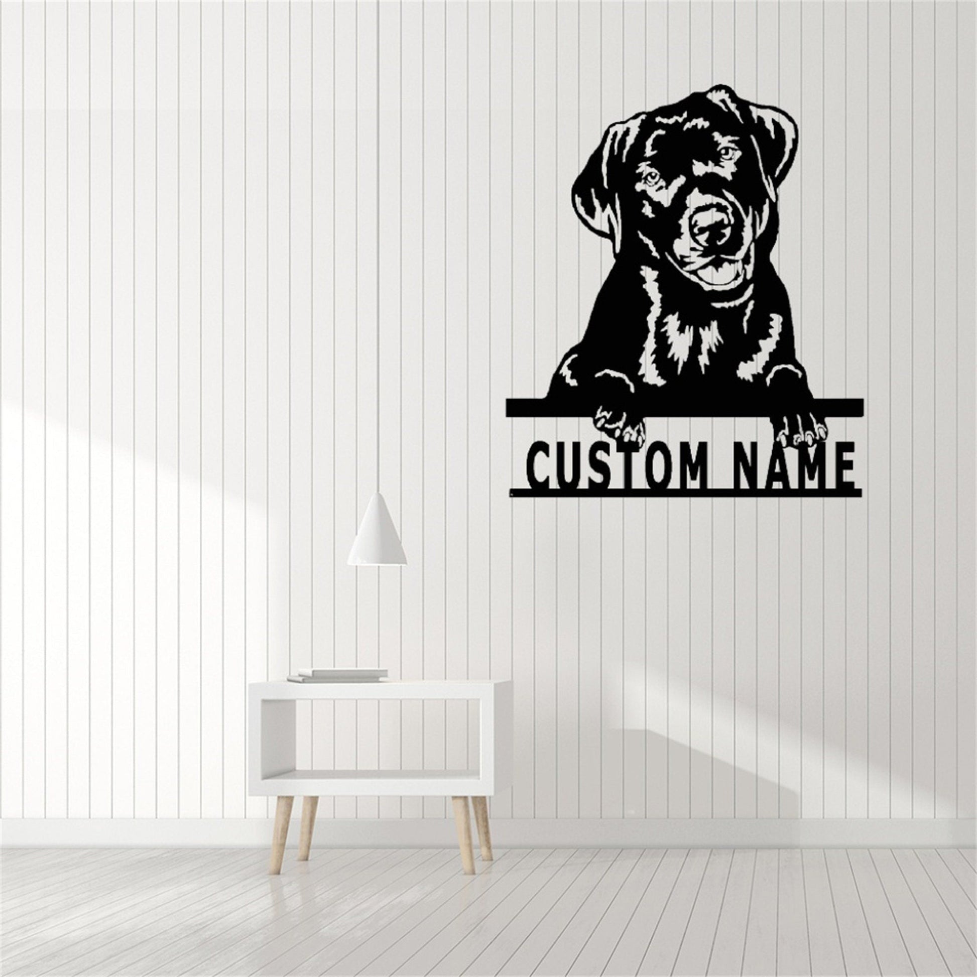 Custom Labrador Sign With Lights,Labrador Retriever Dog Metal Wall Art,Labrador Wall Decor,Personalized Dog Name Signs,Dog Lover Gifts