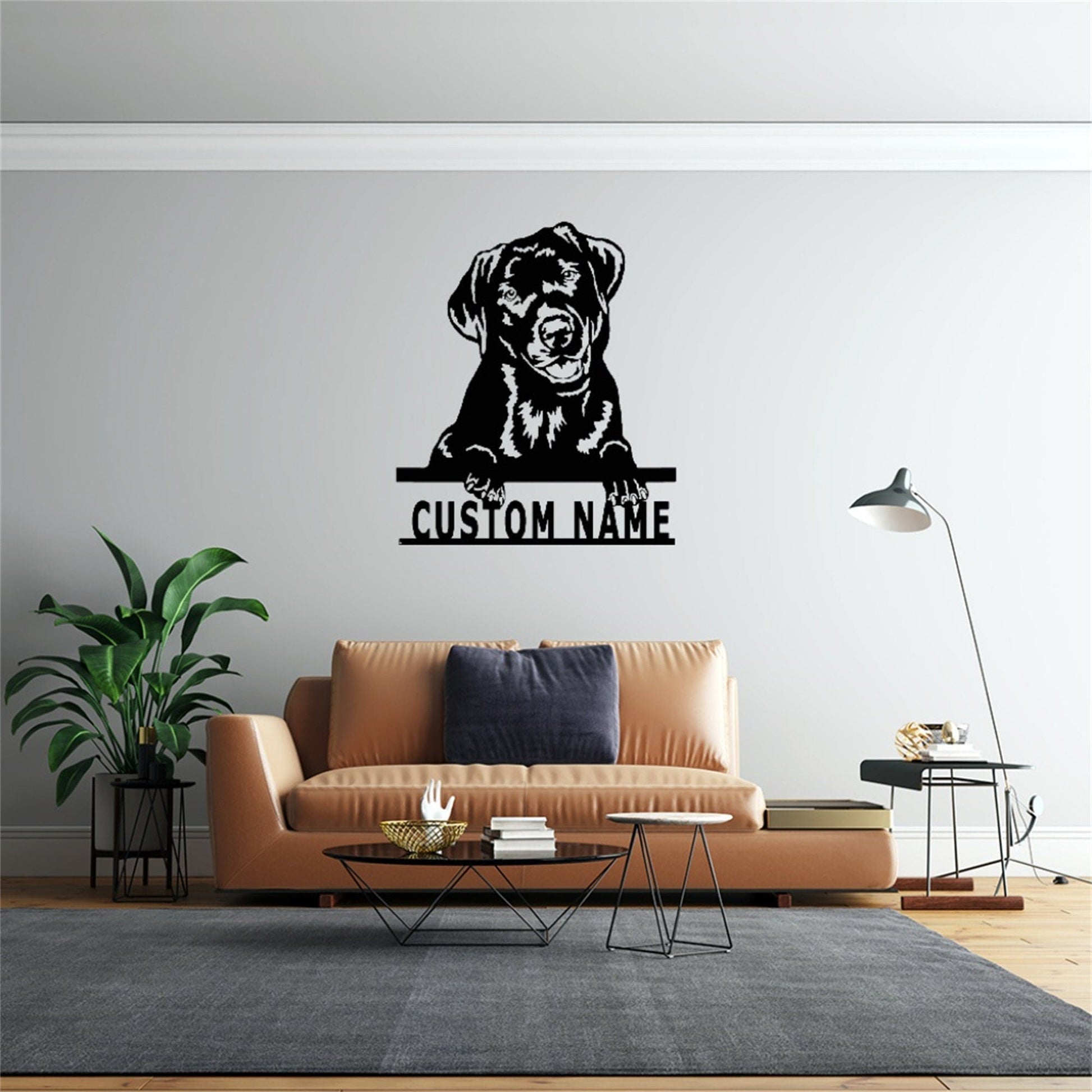 Custom Labrador Sign With Lights,Labrador Retriever Dog Metal Wall Art,Labrador Wall Decor,Personalized Dog Name Signs,Dog Lover Gifts