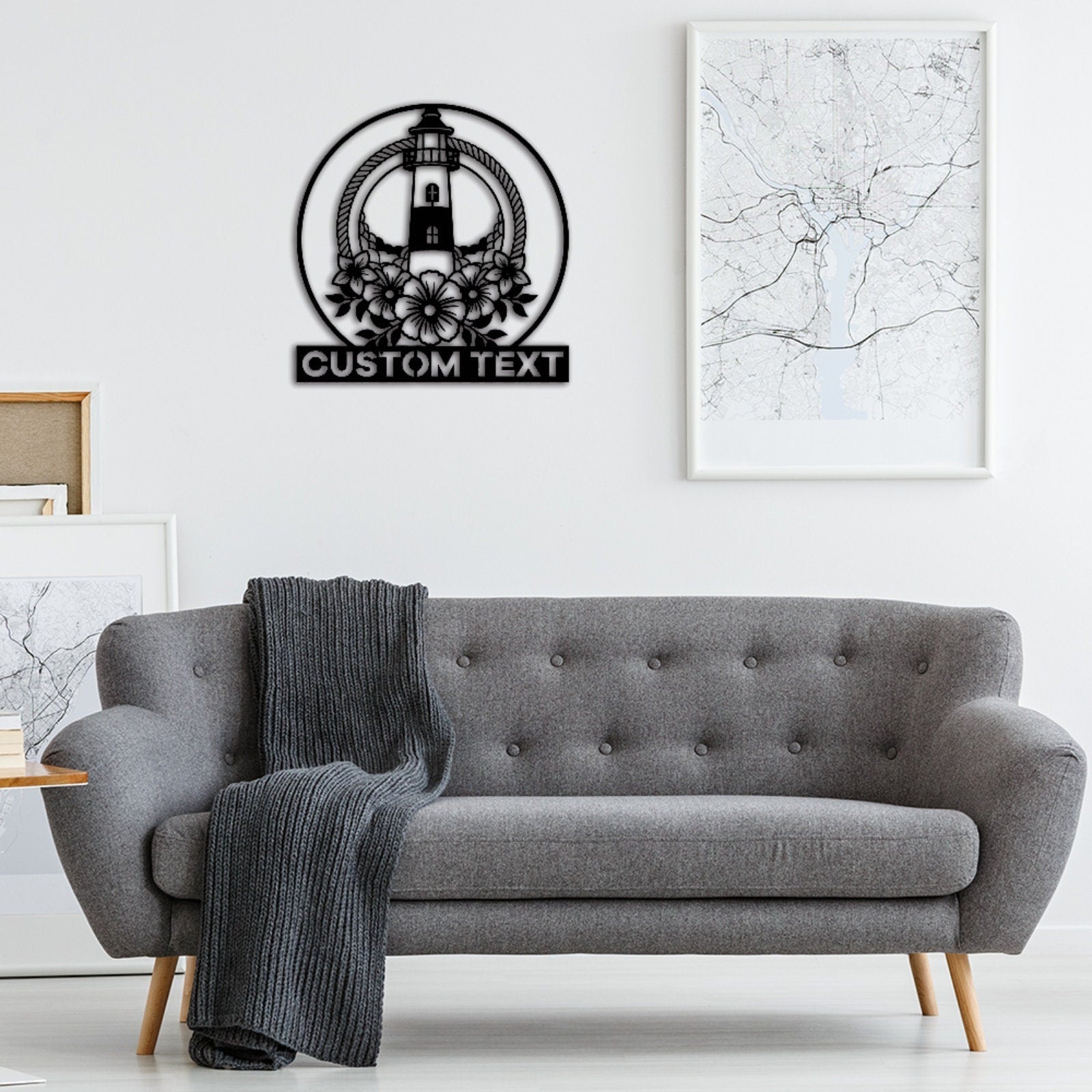 Lighthouse Metal Art,Personalized Lighthouse Metal Sign,Lighthouse Wall Decor,Custom Lighthouse Monogram,Outdoor decor,Lighthouse Wall Art