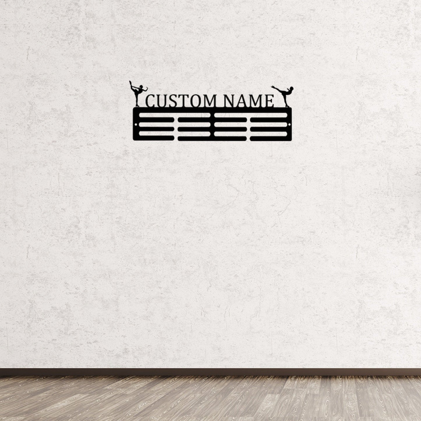Custom Figure Skater Medal Hanger, Personalized Skating Medal Holder