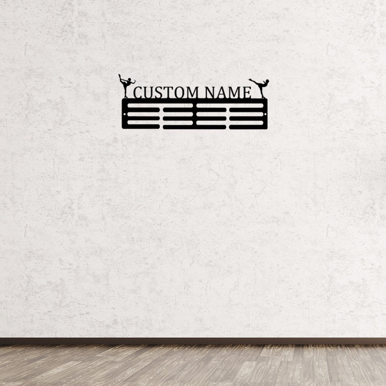 Custom Figure Skater Medal Hanger, Personalized Skating Medal Holder