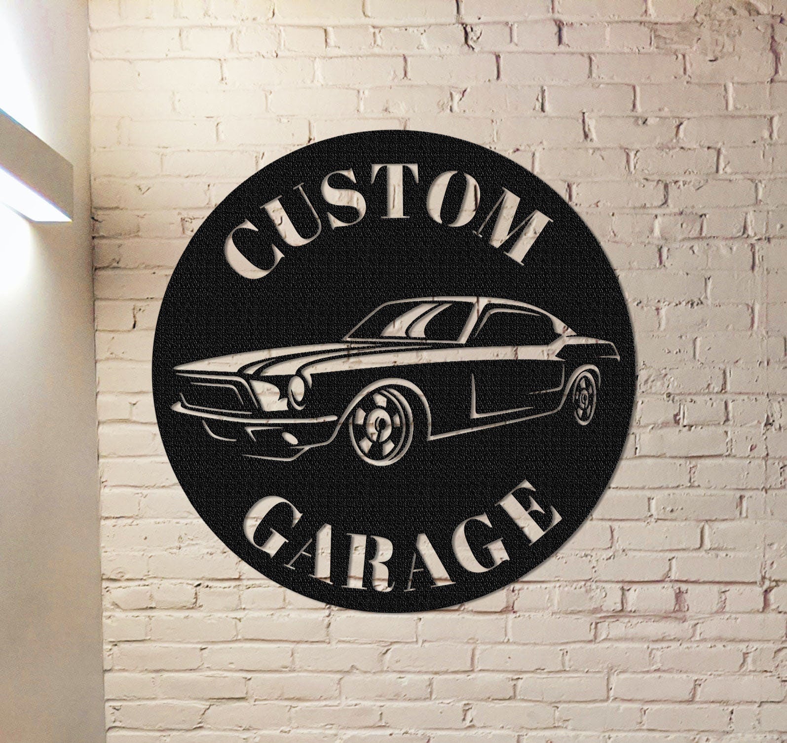 Garage Wall Decor,Custom Car Name Sign,Personalized Garage Wall Art,Garage Gift,Fathers Day Garage Gift,Dad's Work Shop,Garage Name Sign