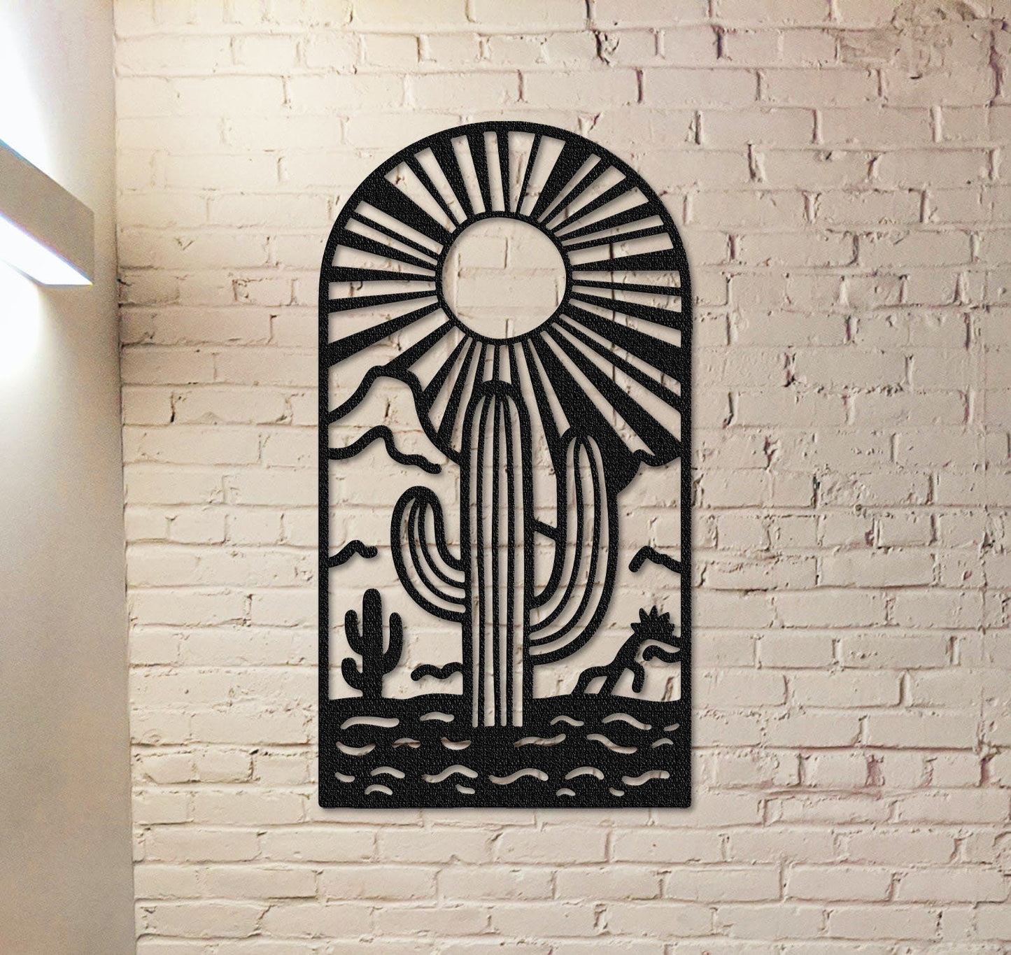 Cactus Metal Sign,Cactus Monogram,Cactus Wall Art,Cactus Wall Decor,Front Door Decor,Cactus Garden Sign,Steel Cactus Art,Metal Cactus Sign