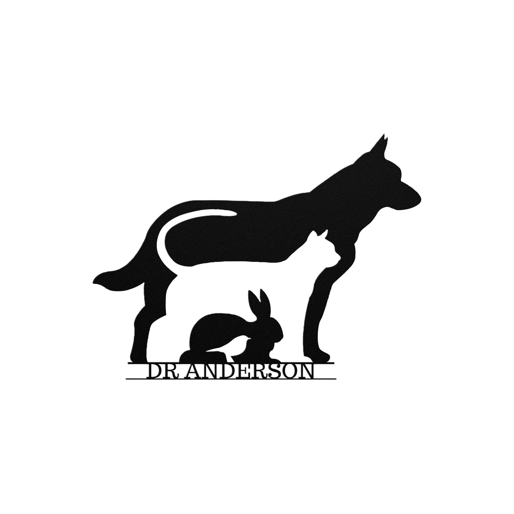 Copper Metal Vet Doctor Sign, Veterinary Gift, Personalized Vet Gift, Veterinary Art, Gift For Veterinarian, Veterinary Room Decor