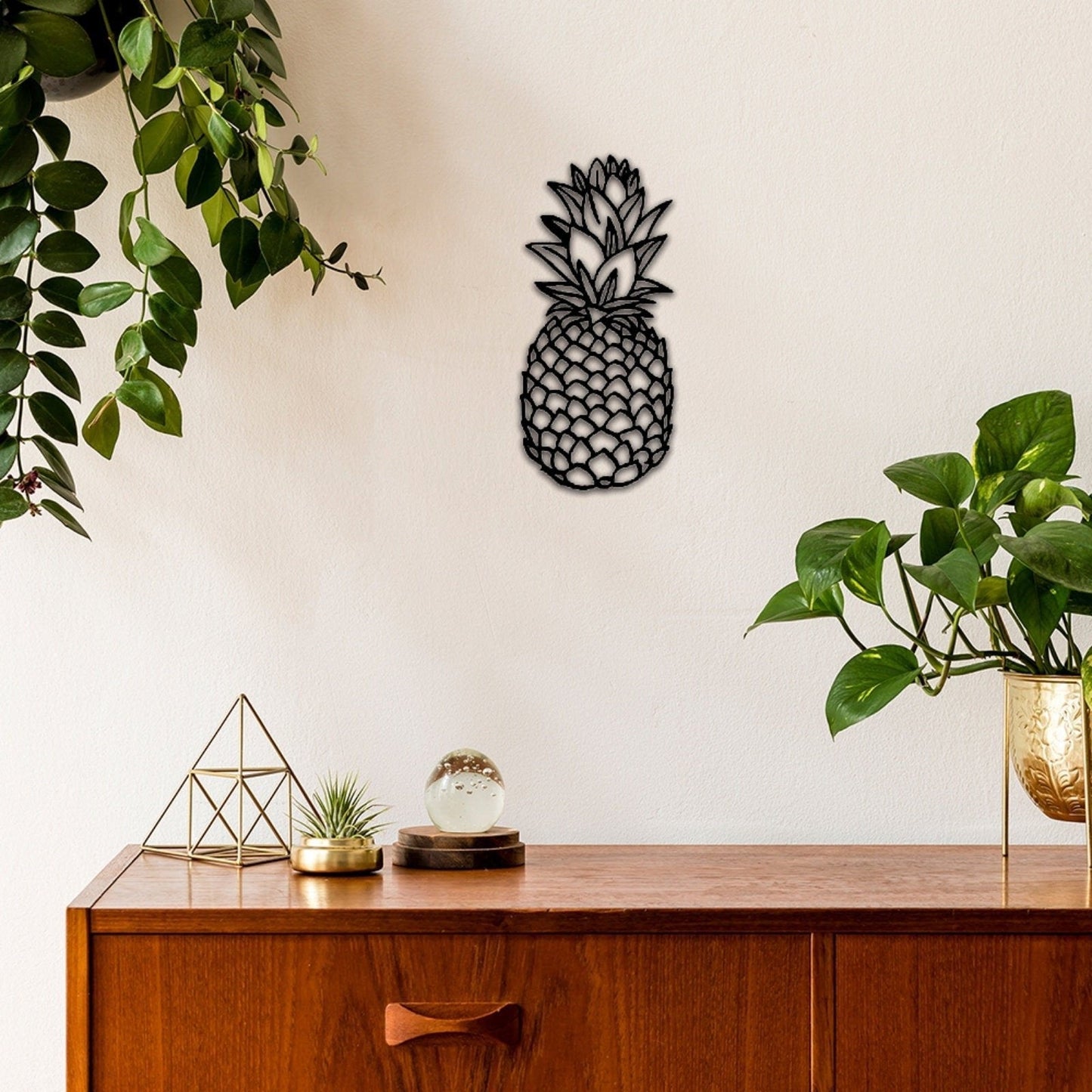 Pineapple Metal Sign,Welcome Pineapple Wall Art,Pineapple Decor,Elegant Door Wreath,Front Door Decor,Wall Hanger,Welcome Sign,Indoor Decor