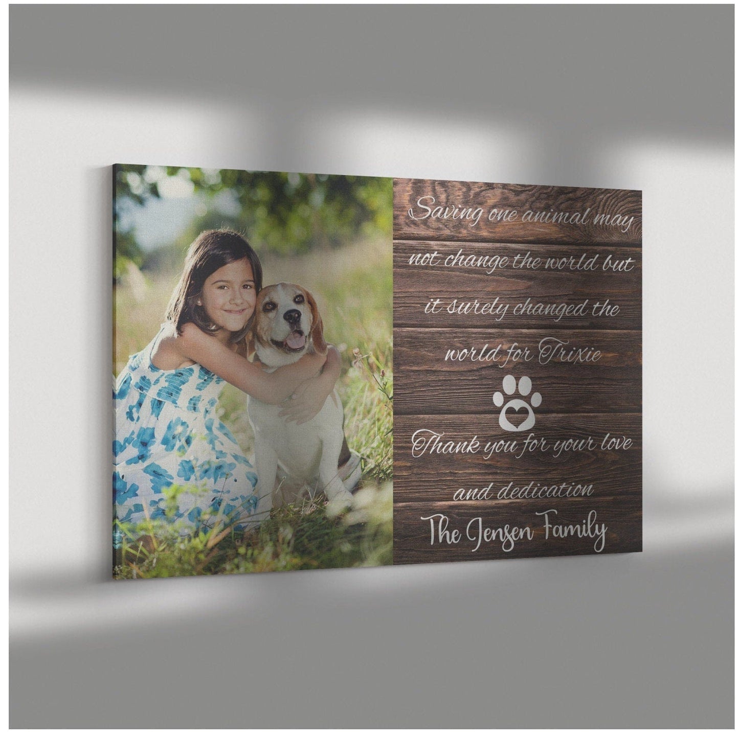 Veterinarian Thank You Gift, Veterinary Office Gift, Veterinarian Appreciation Canva, Gift For Veterinary Doctor, Pet Photo Gifts