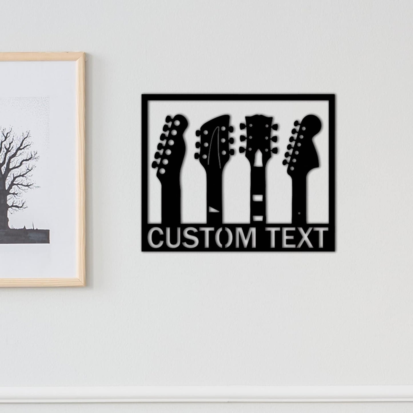 Custom Guitar Metal Sign,Custom Guitar Wall decor, Personalized Guitar Player Metal Sign, Music Room,Guitar Monogram,Musician Gift