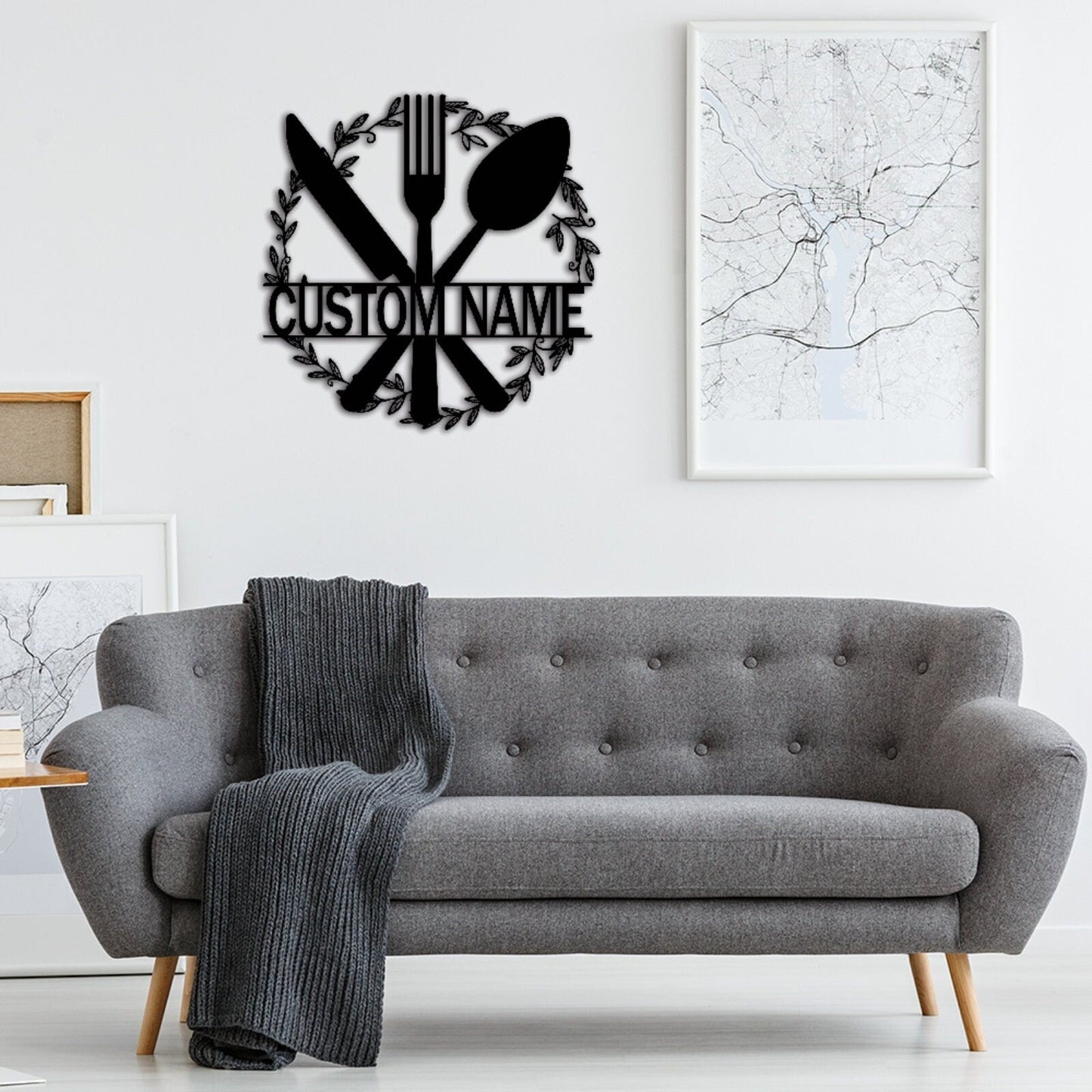 Custom Kitchen Metal Sign,Personalized Kitchen Wall Art,Kitchen Decor,Dining Room,Housewarming gift,Nana's Kitchen,Mothers day Gift