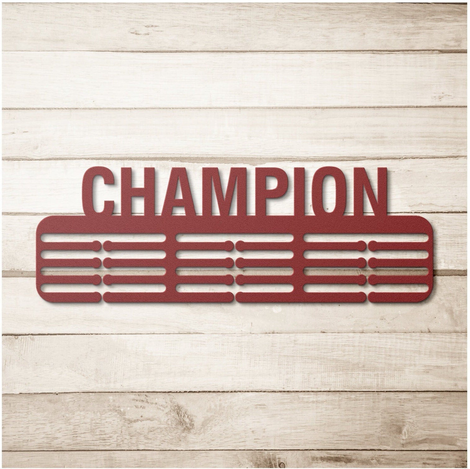 Champion Medal Hanger, Medal Display, Inspirational Medal Hanger, Metal Medal Holder, Sports Medal Rack, Sports Metal Sign, Sports Lovers