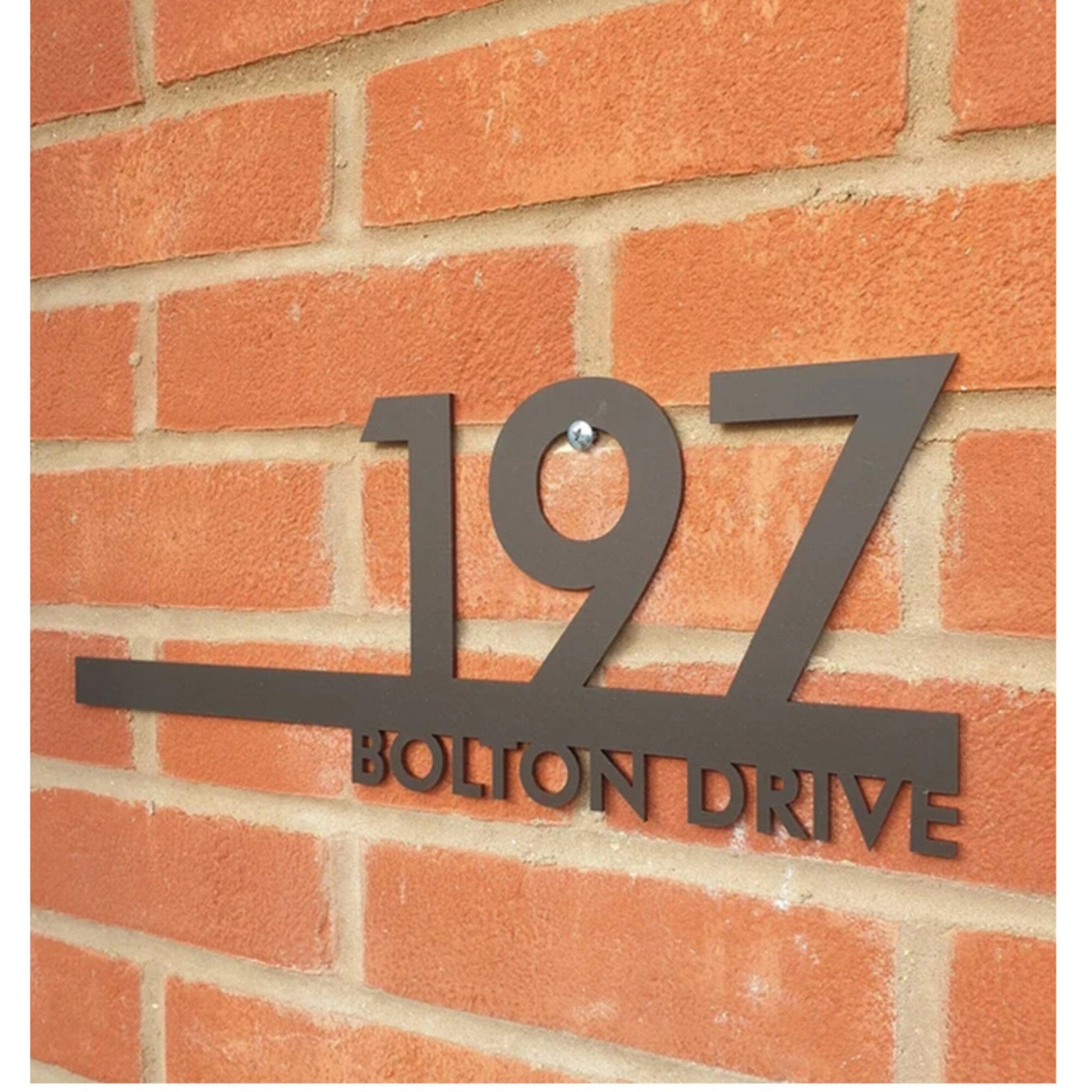 Custom Metal Address Sign, Metal House Numbers, Large Metal Sign, Modern Address Sign, Metal Address Plaque, Custom Street Sign