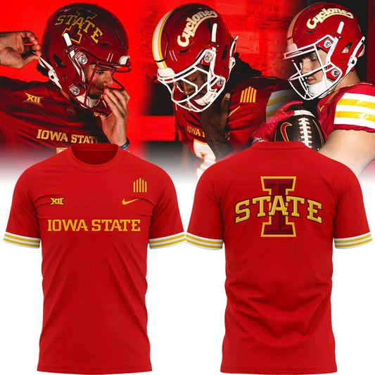 Special New Red Lids For The 2025 Season Iowa State Wordmark Red Tshirt