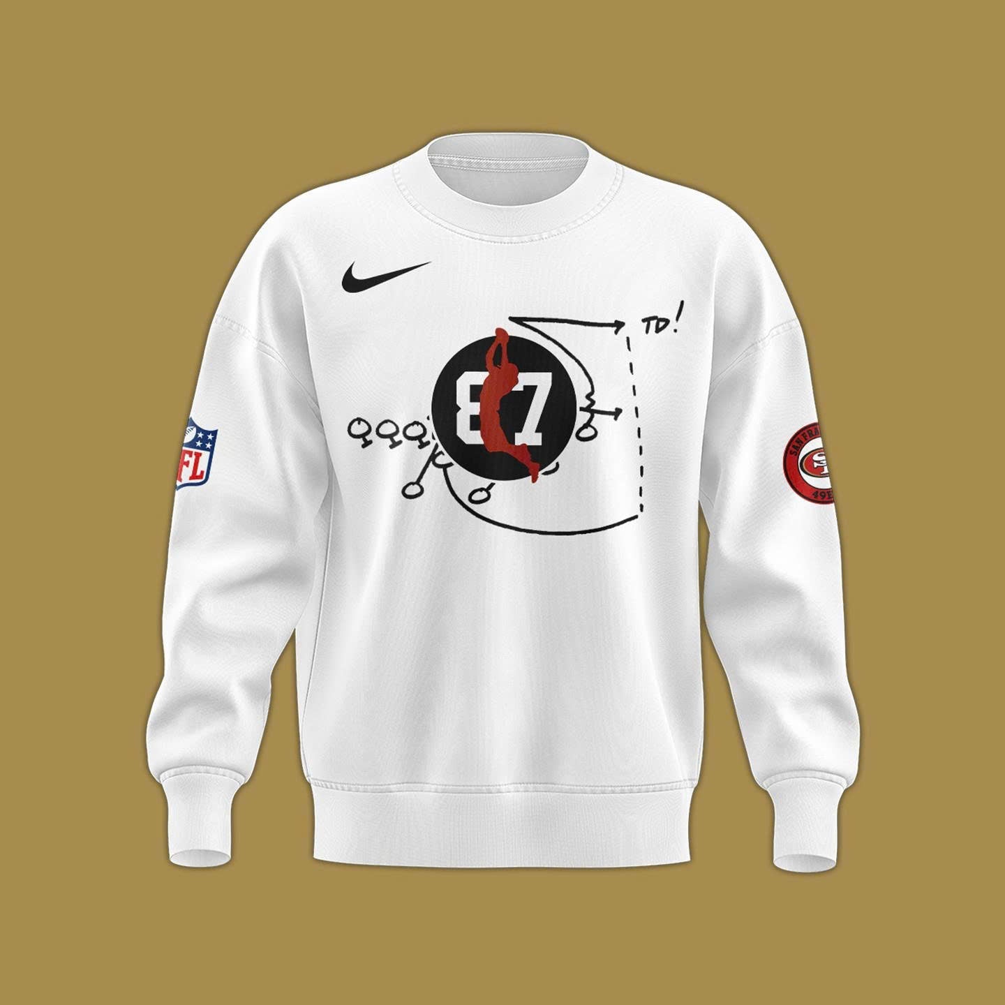 Brent Jones San Francisco 49ers"HONORING THE LEGACY OF DWIGHT CLARK" Sweatshirt 2025