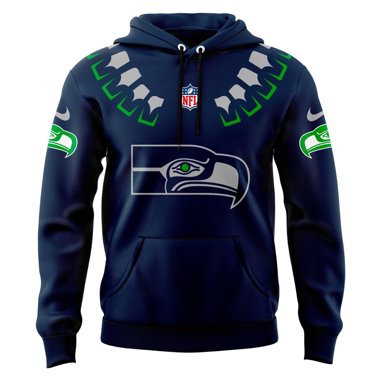 Seattle Seahawks NFL 2025 The Graphic God Hoodie v2