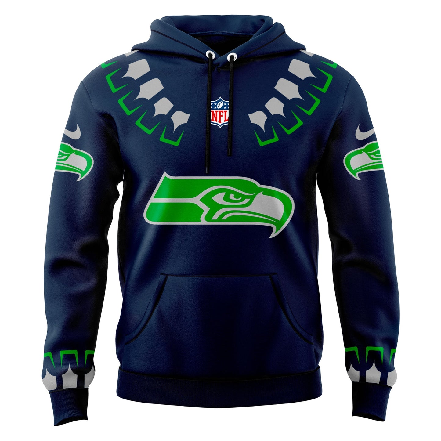 Seattle Seahawks NFL 2025 The Graphic God Hoodie v1