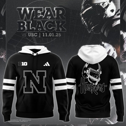 Nebraska Football Black Mode Limited Hoodie 2025