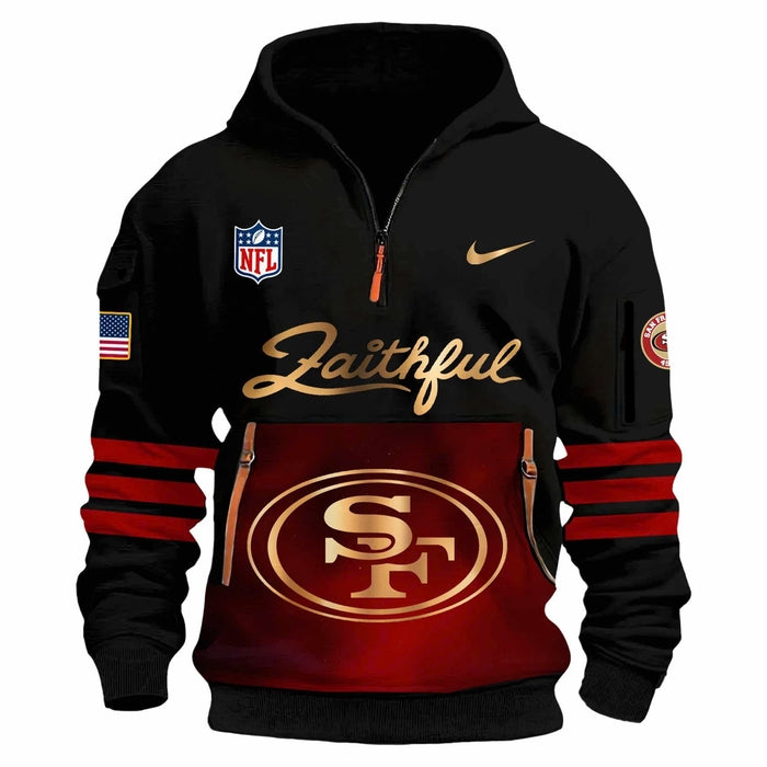 San Francisco 49ers Black (V2) Unveil Rivalry Uniform Hoodie 2025
