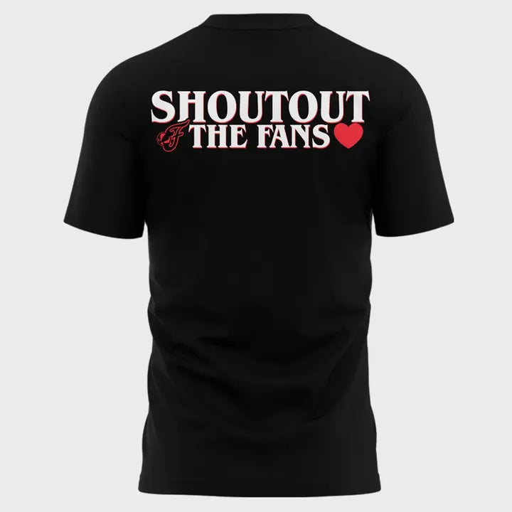 2025 Limited Edition Indiana Fever Caitlin Clark ” Shoutout The Fans ” Playoff T-Shirt