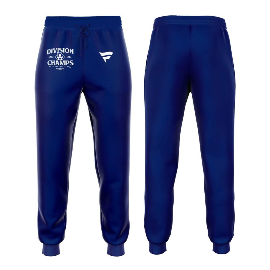 Official Los Angeles Dodgers Royal NL West Division Champs 2025 Zip Hoodie (Navy)