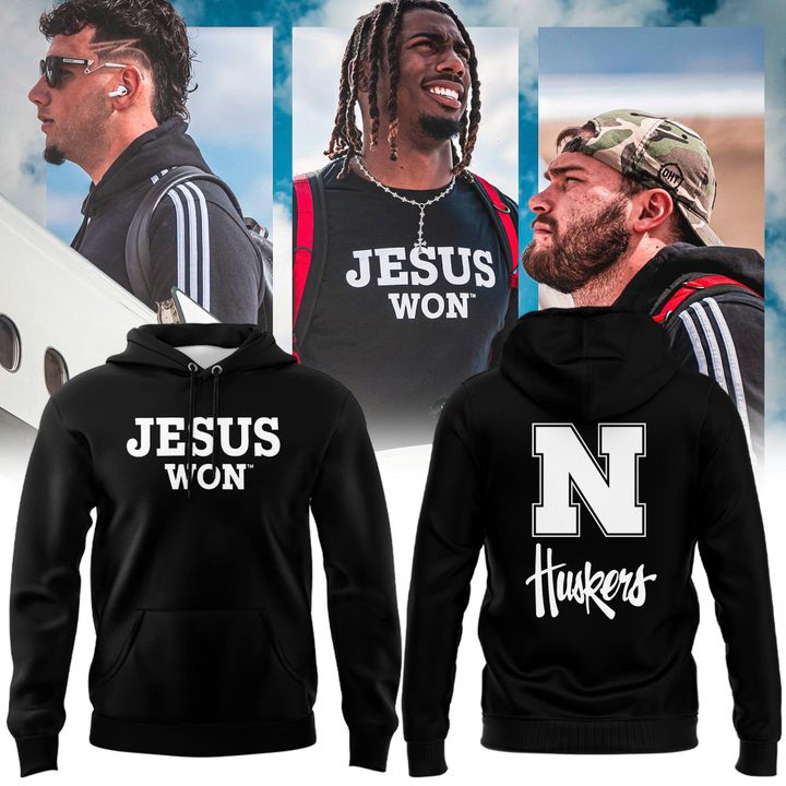 2025 Nebraska Cornhuskers Jesus Won Hoodie