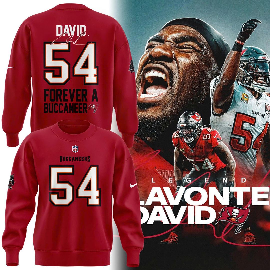 Tampa Bay Buccaneers 2026 Limited edition Sweatshirt Lavonte David "Forever a Buccaneer" for fans