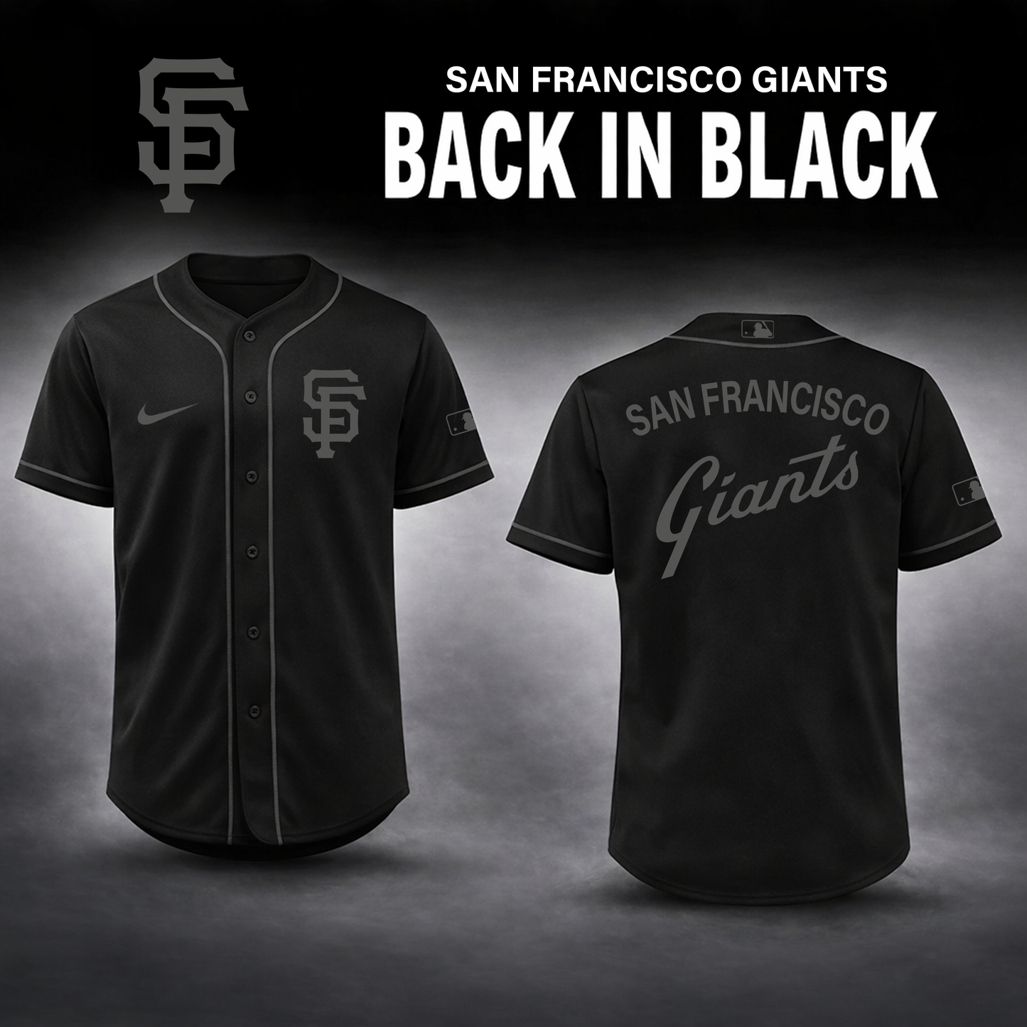 San Francisco Giants 2026 Back In Black Limited Edition Baseball Jersey