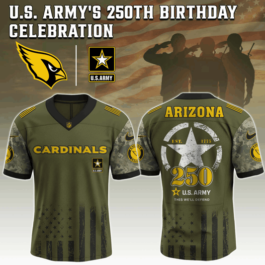 Arizona Cardinals x U.S. ARMY'S 250TH Birthday Special Edition Jersey - Tycheco