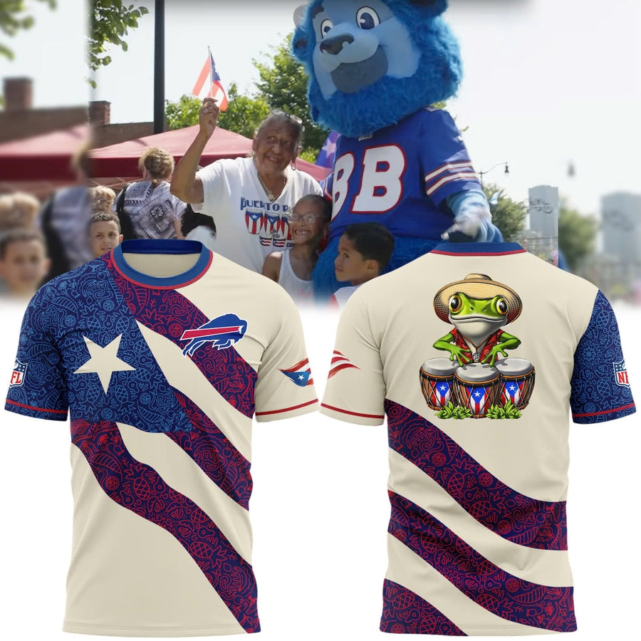 Special 2025 Puerto Rican Heritage Buffalo Bills T-Shirt