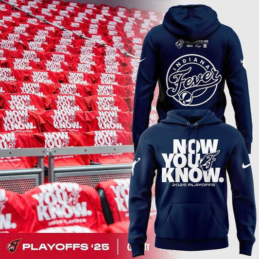 Fever Now You Know 2025 Playoffs Hoodie V2 (Navy)