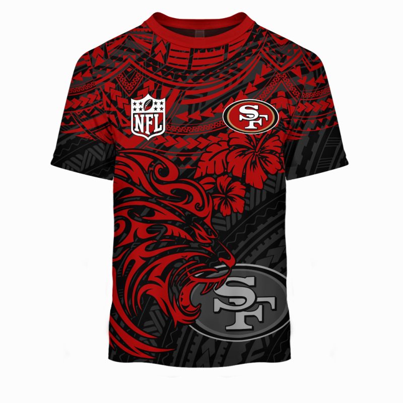 San Francisco 49ers Polynesian Style Lion Tshirt
