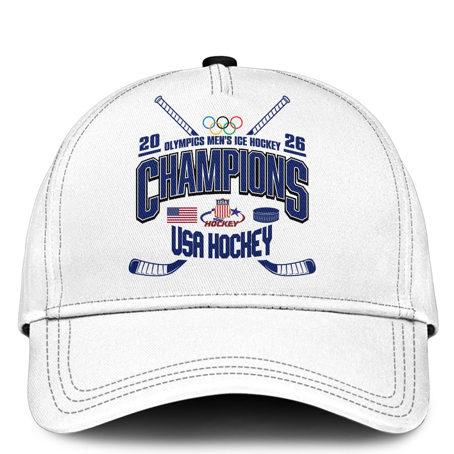 , Team USA 2026 Olympic Men’s Ice Hockey Champions Tshirt Limited Edition White