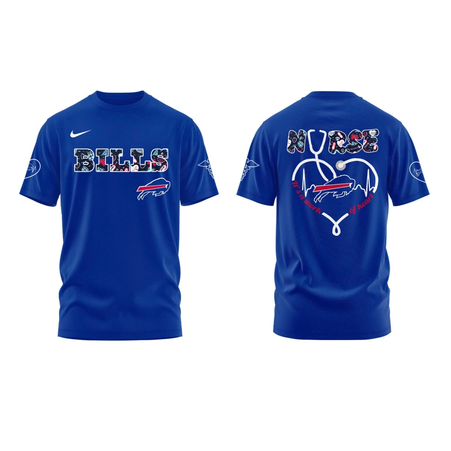 Buffalo Bills NURSES NIGHT Combo T-Shirt