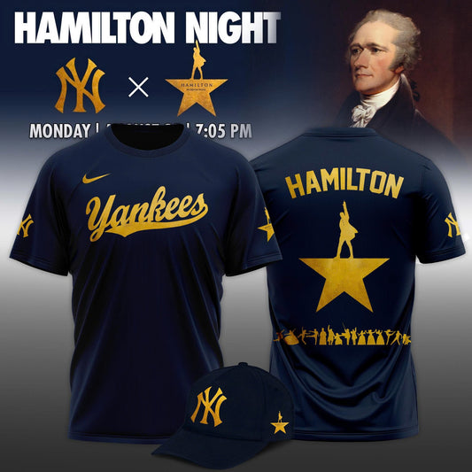 New York Yankees MLB x Hamilton Night 2025 Limited Edition T-Shirt