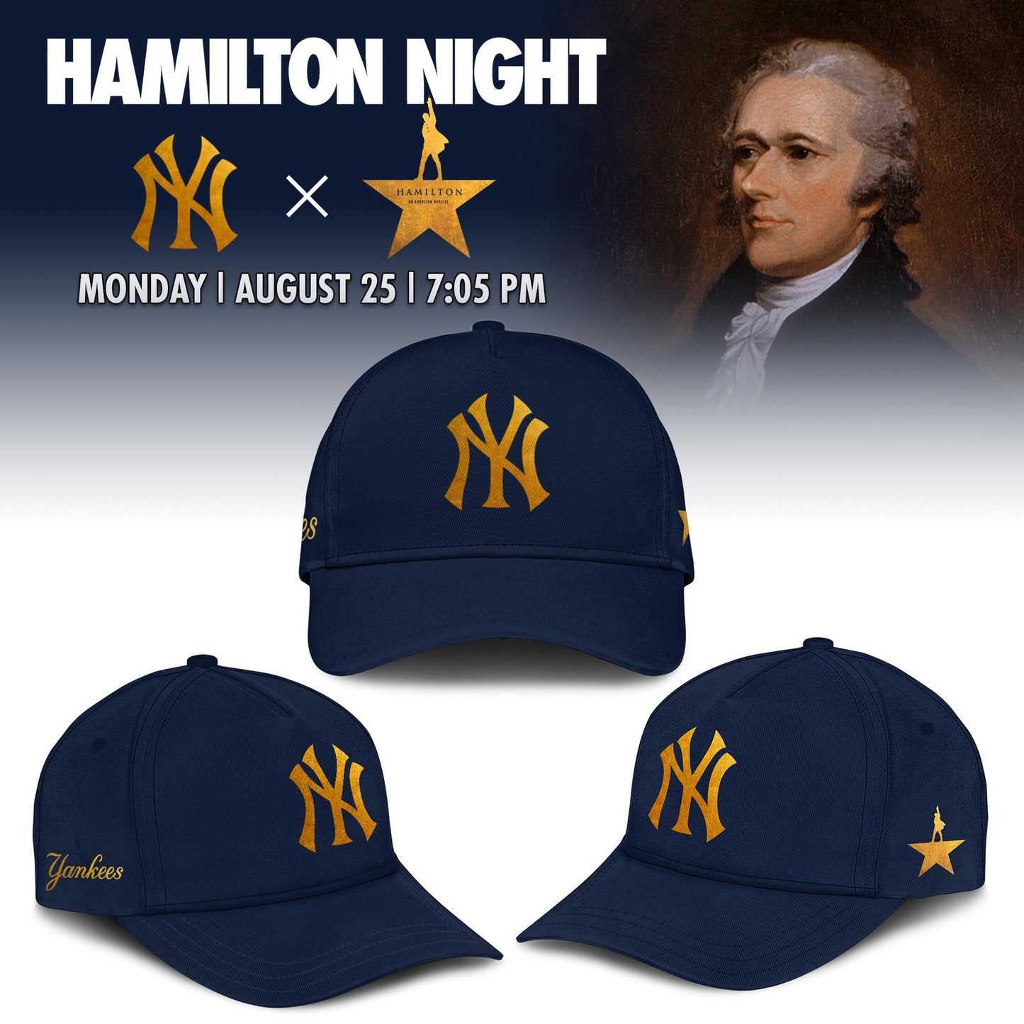 New York Yankees MLB x Hamilton Night 2025 Limited Edition Hoodie