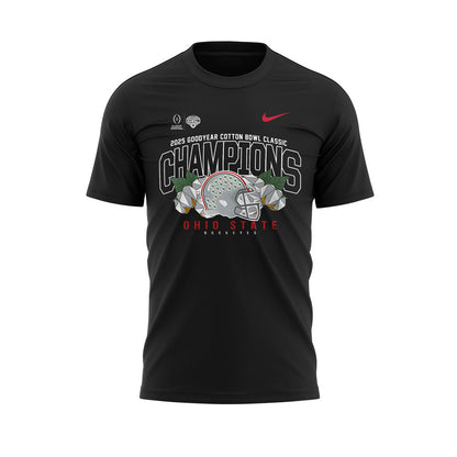 Ohio State Football ARE 2025 COTTON BOWL CHAMPIONS Black T-shirt